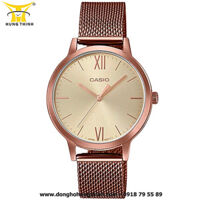 ĐỒNG HỒ CASIO STANDARD NỮ DÂY KIM LOẠI 3 KIM LTP-E157MR-9ADF