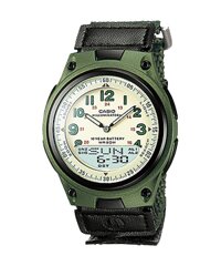 ĐỒNG HỒ CASIO STANDARD AW-80V-3BVDF Đồng hồ điện tử - Dây vải Xanh quân đội Nam tính