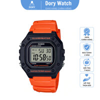 Đồng Hồ Casio W-218H-4B2 Dây Cam - Kính Nhựa - Size 42mm - Chống Nước 5 ATM - Bảo Hành Chính Hãng [DORY WATCH]