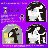 Đồng hồ cát 5 phút chống vỡ - Giúp bé tự tập ngồi bô, bố mẹ nhàn tênh không cần quát tháo