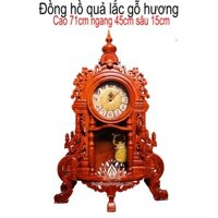 Đồng hồ cây gỗ hương cao 71 ngang 45 sâu 15