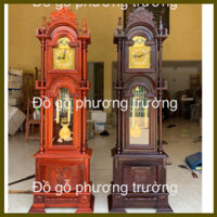 Đồng hồ cây gỗ hương đá cao 1m85 rộng 55 sâu 25(giá 1 cây )