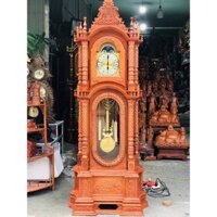 Đồng hồ cây gỗ hương đá có chuông