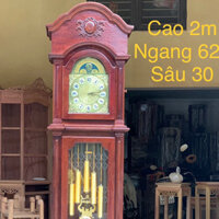 đồng hồ cây gỗ hương Lào cao 2m ngang 62 sâu 30cm