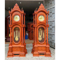 Đồng Hồ Cây Tứ Trụ Gỗ Hương Đá Cao 2m30