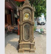 Đồng hồ cây tứ trụ gỗ mun đuôi công ĐHC46