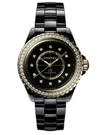 Đồng hồ Chanel J12 Vành Kim Cương Caliber 12.1 38 mm H9837 Vàng 18K