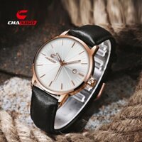Đồng hồ CHAXIGO cho nam, dây da chống nước, thời trang chính hãng, lịch quartz 6121
