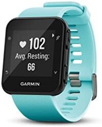 Đồng hồ chạy bộ GPS Garmin Forerunner 35, dễ sử dụng, màu xanh lam mờ, phiên bản 1 (010-01689-02)