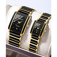 Đồng hồ CHENXI, đồng hồ cặp đôi hình vuông, đồng hồ quartz thời trang bằng gốm, đồng hồ cặp đôi/swatch hông đồng hồ jacob co dong ho arin， đồng hồ nữ  đồng hồ nam