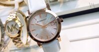 Đồng Hồ Chính Hãng Burberry Nữ The City White Leather 34mm