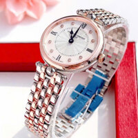 Đồng hồ chính hãng nữ Frederique constant Art Deco diamond  FC-200MPWD2AR2B - Máy quartz pin Thụy Sĩ - Kính sapphire