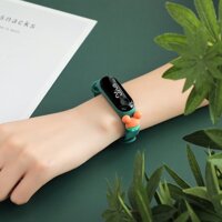 Đồng hồ cho bé trai gái Led điện tử cực đẹp DH109 dây đeo mềm mại - Xanh Rêu Đậm