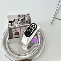 Đồng hồ cho nam và nữ, thời trang sinh viên, thể thao, đồng hồ điện tử đơn giản chống nước cho trẻ em, đồng hồ thông minh LED phát sáng