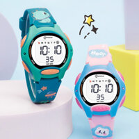 Đồng hồ chống nước cho bé gái, đồng hồ điện tử trẻ em in hình mặt số nhỏ, phát sáng, chống nước cho trẻ mẫu giáo và học sinh tiểu học