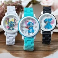 Đồng hồ chống nước Disney Stitch Kid Học sinh Bé trai và Bé gái Hoạt hình Đồng hồ thạch anh gốm Quà tặng cho trẻ em