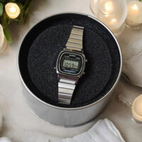 Đồng hồ chống nước nữ Casio Đồng hồ Mini cổ điển Đồng hồ kỹ thuật số Lady La670Wa-1 với hộp sắt chính hãng