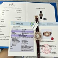 Đồng Hồ Chopard Đính Kim Cương Moissanite Siêu Cấp Bọc Vàng 18K 34mm