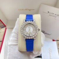Đồng hồ Chopard nữ dây da màu xanh Chopard Happy Diamond L’Heure Du Diamant – Dwatch C00