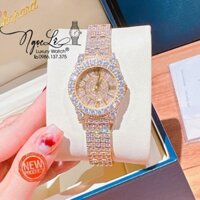 Đồng Hồ Chopard Nữ Đính Full Đá Dây Kim Loại Màu Vàng Gold Size 31mm