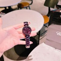 Đồng Hồ Chopard Nữ Máy Quartz (Pin) Kính Crystal Siz 35mm Kính Sapphiare Mặt Tròn Xoay Dây Kim Loại