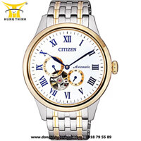 ĐỒNG HỒ CITIZEN AUTOMATIC LỘ MÁY NAM DÂY KIM LOẠI 3 KIM NP1026-86A