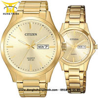 ĐỒNG HỒ CITIZEN – CẶP ĐÔI – QUARTZ (PIN) – DÂY KIM LOẠI – BF2003-84P VÀ EQ0593-85P