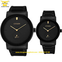 ĐỒNG HỒ CITIZEN CẶP ĐÔI DÂY KIM LOẠI 3 KIM BE9187-53E VÀ EQ9065-50E