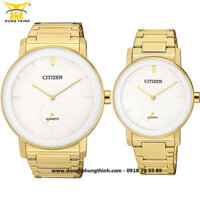 ĐỒNG HỒ CITIZEN CẶP ĐÔI DÂY KIM LOẠI 3 KIM BE9182-57A VÀ EQ9062-58A