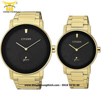 ĐỒNG HỒ CITIZEN CẶP ĐÔI DÂY KIM LOẠI 3 KIM BE9182-57E VÀ EQ9062-58E