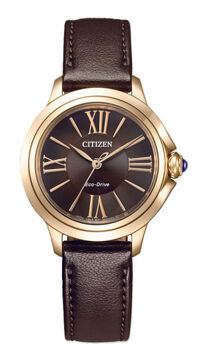 ĐỒNG HỒ CITIZEN ECO-DRIVE L Ceci NỮ EM1163-09X – NĂNG LƯỢNG – DÂY DA – SAPPHIRE – 5ATM – 30.3MM