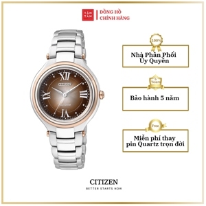 Đồng hồ nữ Citizen Eco-Drive mặt tròn FE2047-51W