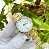ĐỒNG HỒ CITIZEN ECO-DRIVE FE6102-53A - NỮ - PIN (NĂNG LƯỢNG ÁNH SÁNG) - SIZE 36MM -  KÍNH KHOÁNG CỨNG | MỚI