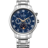 ĐỒNG HỒ CITIZEN ECO-DRIVE Moon-phase NAM AP1050-81L – DÂY KIM LOẠI – KÍNH SAPPHIRE – 5ATM – 42.2MM