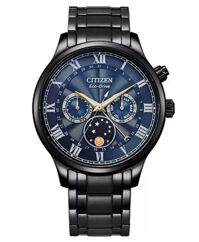 ĐỒNG HỒ CITIZEN ECO-DRIVE Moon-phase NAM AP1055-87L – SAPPHIRE – DÂY KIM LOẠI – 5ATM – 42.2MM