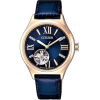 ĐỒNG HỒ CITIZEN – MECHANICAL – NỮ – TỰ ĐỘNG (AUTOMATIC) – LỘ MÁY – ĐINH ĐÁ – DÂY DA – PC1003-15L