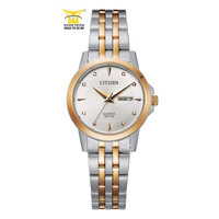 ĐỒNG HỒ CITIZEN NỮ EQ0605-53A QUARTZ (PIN) – KÍNH KHOÁNG – DÂY ĐỜ MI VÀNG HỒNG – 5ATM – 27MM