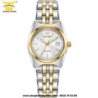 ĐỒNG HỒ CITIZEN – PIN NĂNG LƯỢNG – ECO-DRIVE – NỮ – DÂY KIM LOẠI – 3 KIM – EW2299-50A