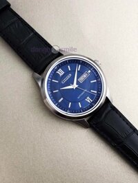 Đồng hồ Citizen sapphire nam dây da NY4050-03L