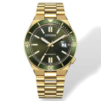 ĐỒNG HỒ CITIZEN Tsuyosa Shore NAM NJ0232-53X – AUTOMATIC – DÂY VÀNG – SAPPHIRE – 10ATM – 40MM