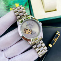Đồng hồ cơ cao cấp Rolex dây thép đúc - 3 màu: Bạc trắng, vàng đen, vàng trắng