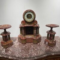 Đồng Hồ Cổ Châu Âu Đá Đỏ Thuỷ Ngân Đá Ngựa Ngoài