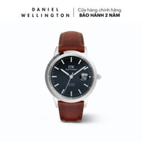Đồng hồ cơ cho Nam Daniel Wellington Dây Da - DW00100755 Iconic Automatic St Mawes Mặt Đen 40mm