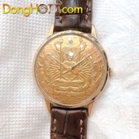 Đồng hồ cổ CITIZEN Mặt Phật bọc vàng 14k goldfilled lên dây chính hãng nhật bản