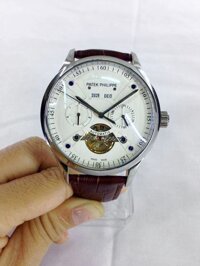 Đồng hồ cơ lộ máy dây da PP7325