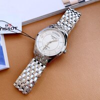 Đồng hồ cơ lộ máy dây kim loại chính hãng Tissot T-one White T038.430.11.037.00