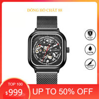 Đồng Hồ Cơ Nam Carotif Dây Thép Lộ Cơ , Khung thép không gỉ - Chống nước 3ATM Bảo hành 1 năm Watch88