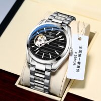 Đồng hồ cơ nam Chenxi 8806, đồng hồ cơ lộ máy automatic thép không gỉ, mặt kính sapphire
