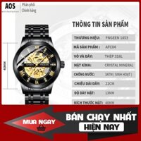 Đồng hồ cơ nam chính hãng FNGEEN lộ máy tuyệt đẹp, kiểu dáng lịch lãm, dây thép không rỉ ( Mã: AFC04 )