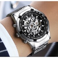 Đồng hồ cơ nam FNGEEN CF2 mặt tròn cơ lộ máy sang trọng, bảo hành 12 tháng